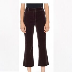 Frame Le Crop Mini Boot Velvet Trouser